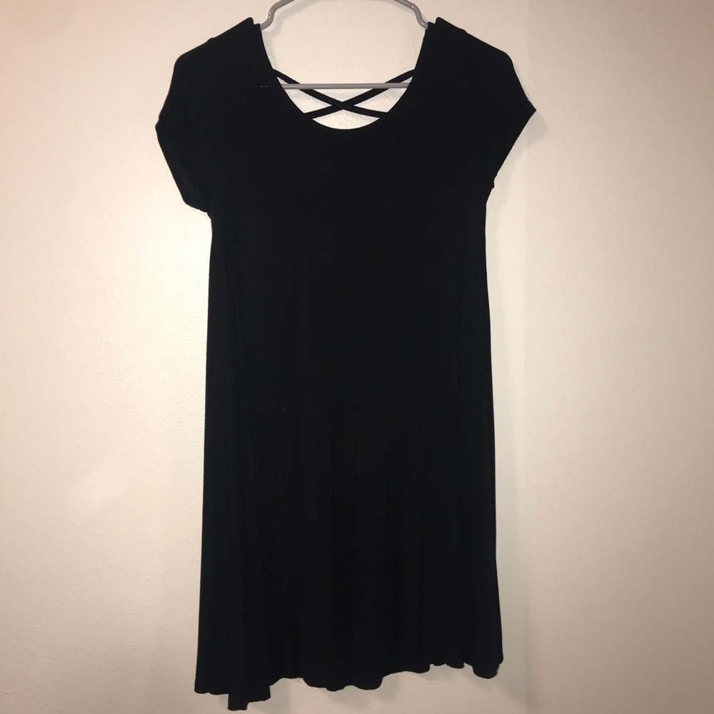 Casual, black dress